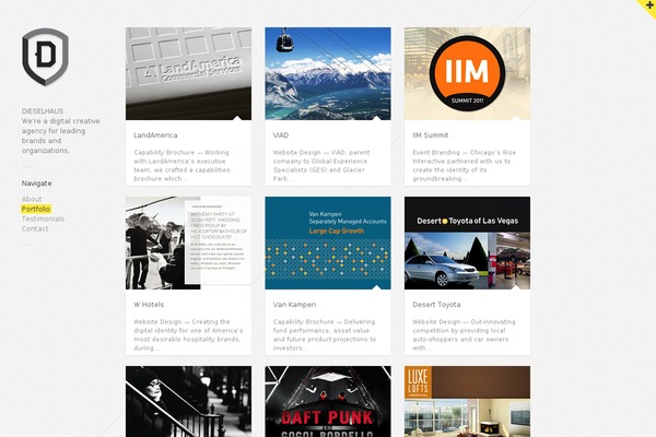 Gridlocked theme site design template sample