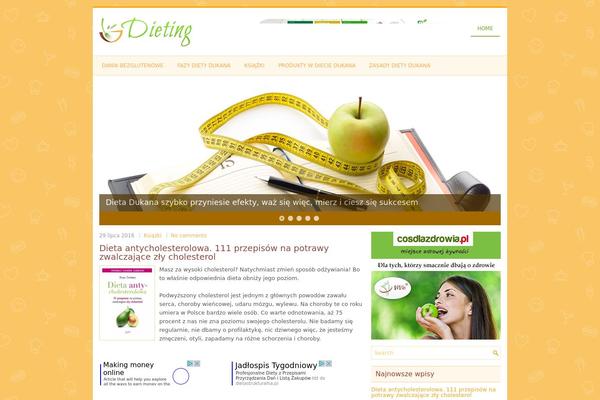 Dieting theme site design template sample