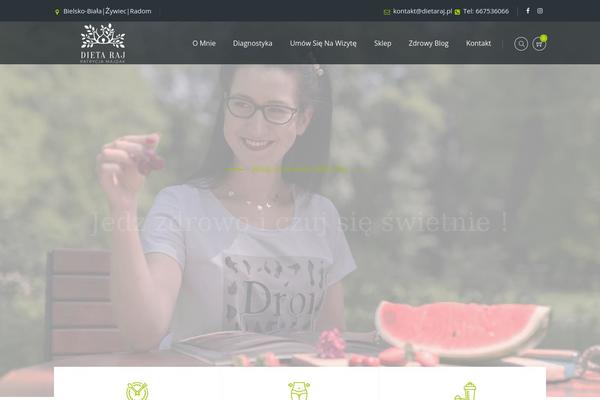 dietaraj.pl site used Nutrico