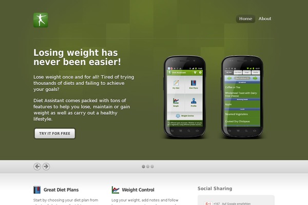 Inspire theme site design template sample