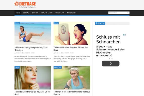 SaladMag theme site design template sample