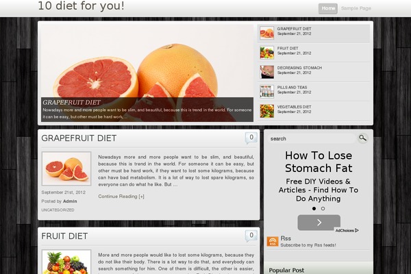 Food Recipes theme site design template sample