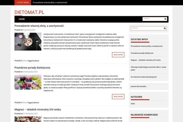 ProfitMag theme site design template sample