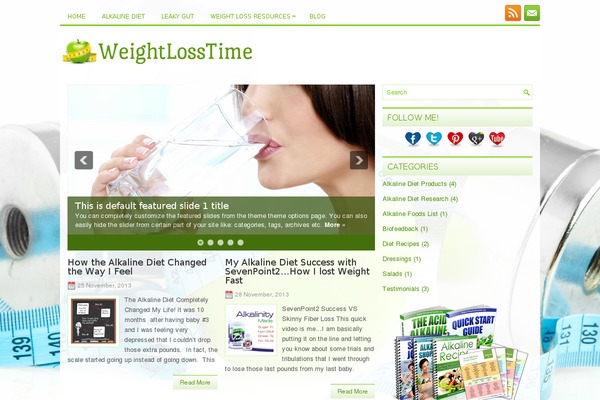 Weightlosstime theme site design template sample
