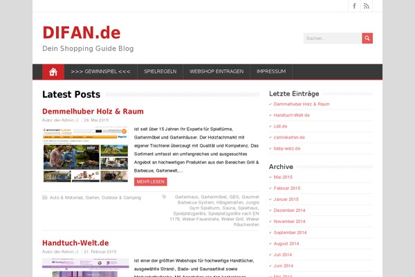 MineZine theme site design template sample