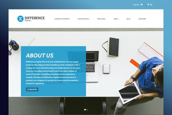 Dc theme site design template sample