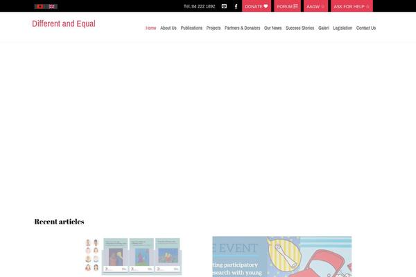 Charitas Lite theme site design template sample