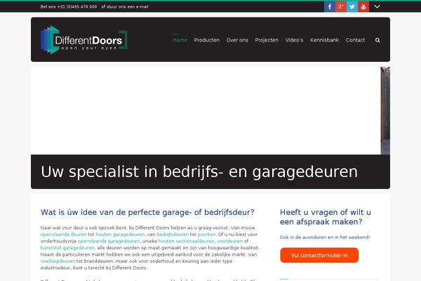 differentdoors.nl site used Ddoors