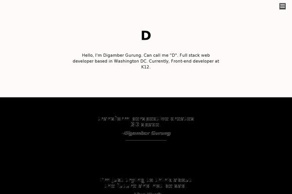 digambergurung.com site used Minimal01