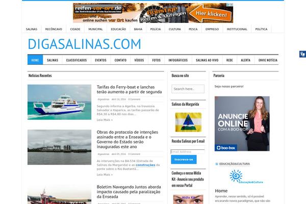 Silver Mag Lite theme site design template sample