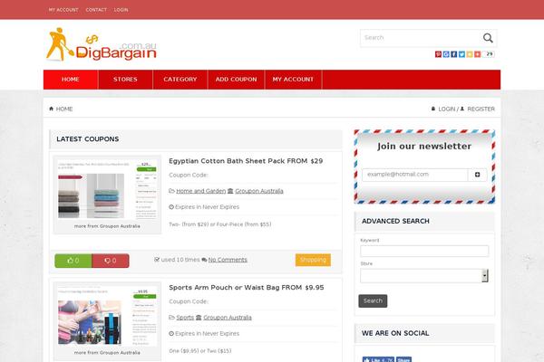 Cp theme site design template sample