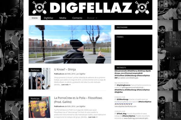 Gonzo theme site design template sample