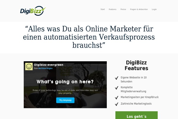 Site using Digistore plugin