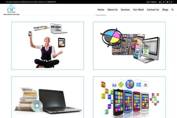 Enfold theme site design template sample