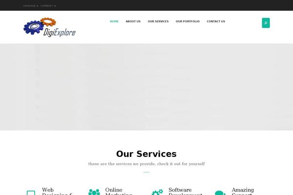 Exist theme site design template sample