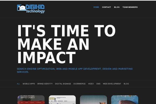 Punch theme site design template sample