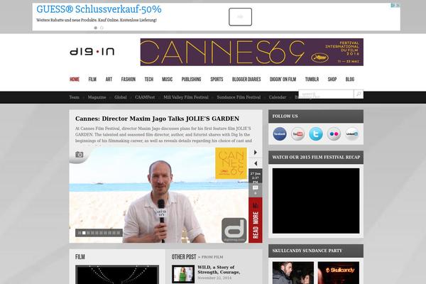 Next Magazine theme site design template sample