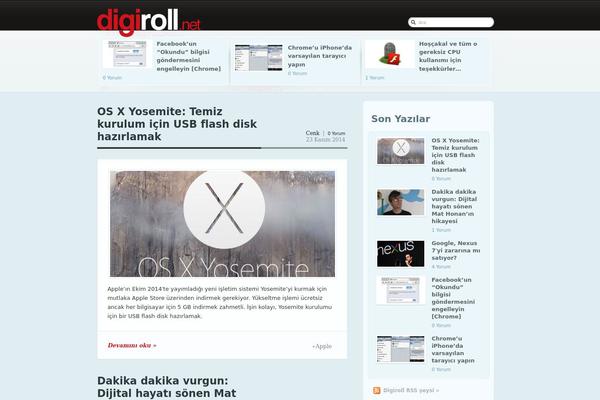Magazeen theme site design template sample
