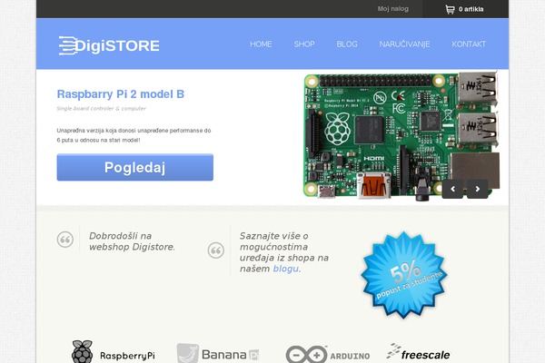 Kinetico theme site design template sample