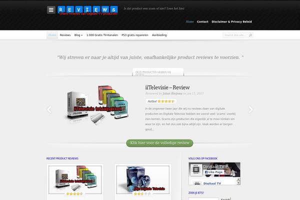 InReview theme site design template sample