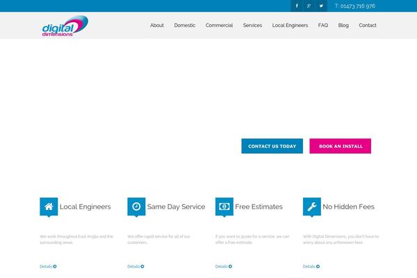 Envor theme site design template sample