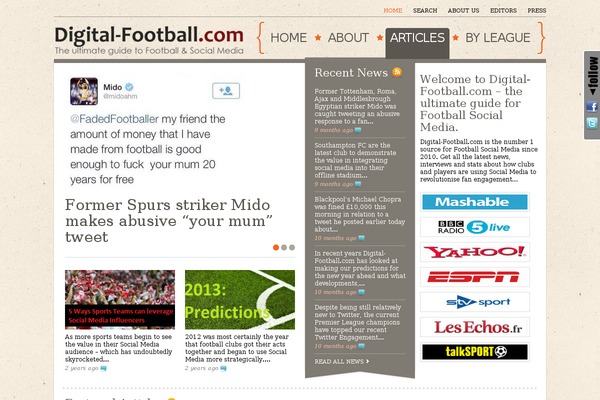 digital-football.com site used Theme1318