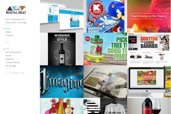 Mesh theme site design template sample