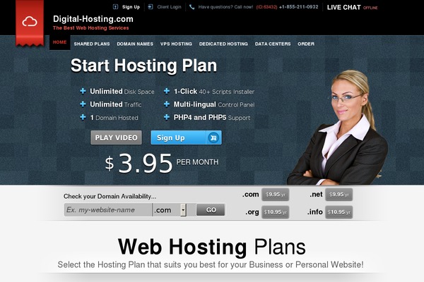 digital-hosting.com site used Easy-flow