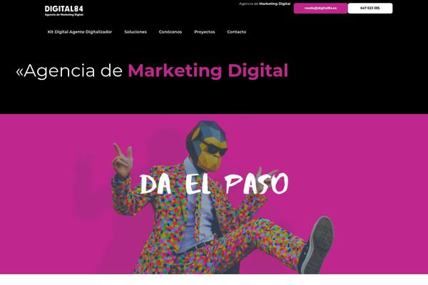 Digital theme site design template sample