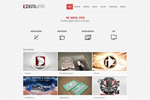 Bigbang theme site design template sample