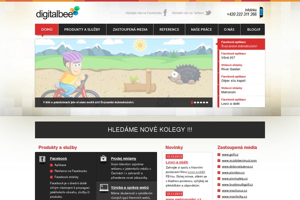 digitalbee.cz site used Simplo