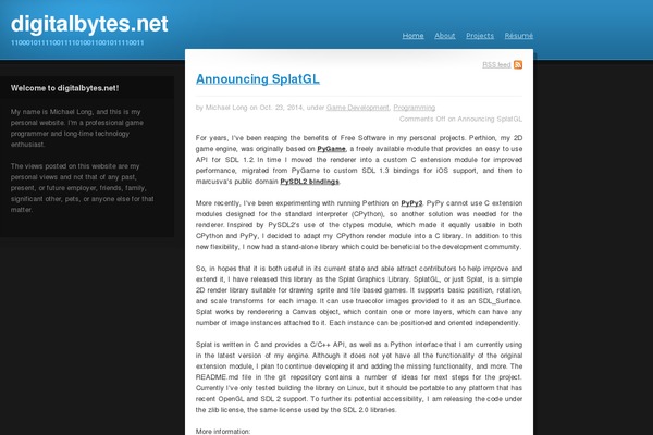 Personal theme site design template sample