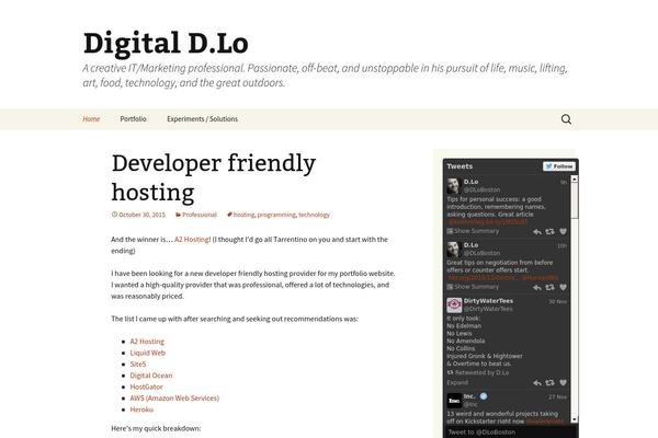 Ampersand theme site design template sample