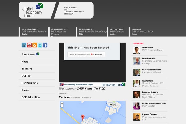 digitaleconomyforum.it site used Def