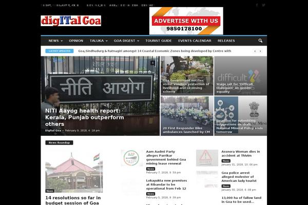 NewsMag theme site design template sample