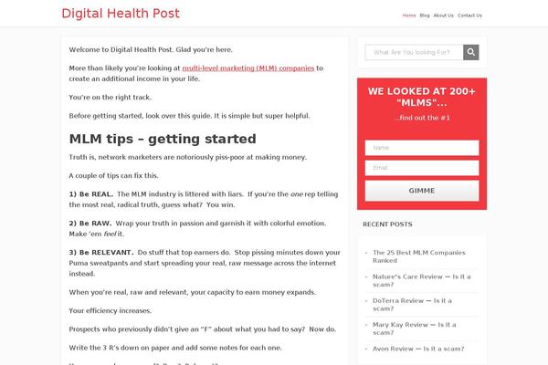 digitalhealthpost.com site used Grocery-supermarket