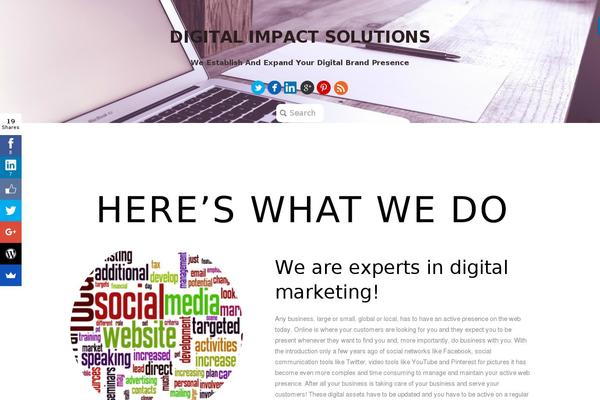 Flat theme site design template sample