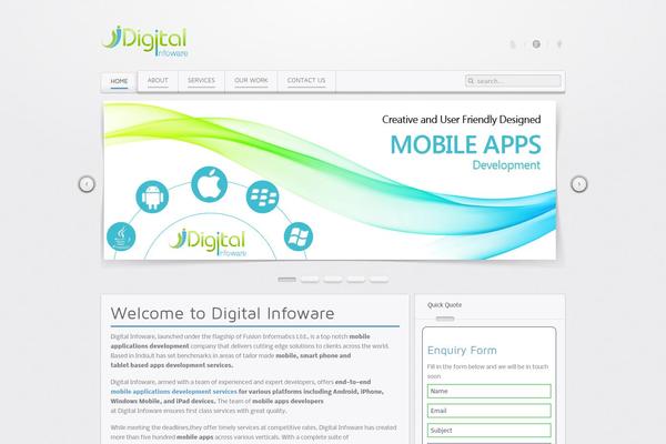 Balance theme site design template sample