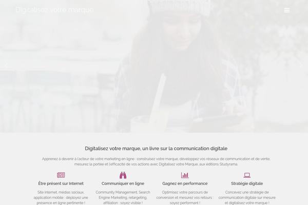 Flatter theme site design template sample