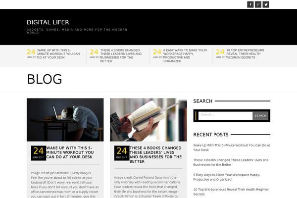 BLACKMAG theme site design template sample