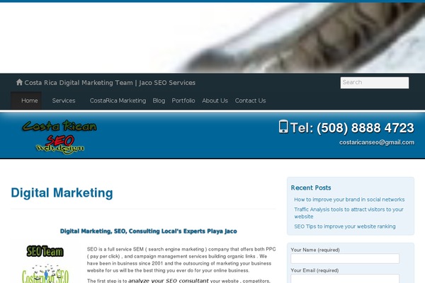 Supernova theme site design template sample