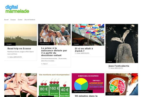 Gridly theme site design template sample