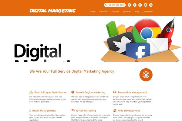 Stack theme site design template sample