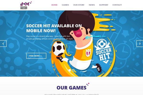 Dm theme site design template sample
