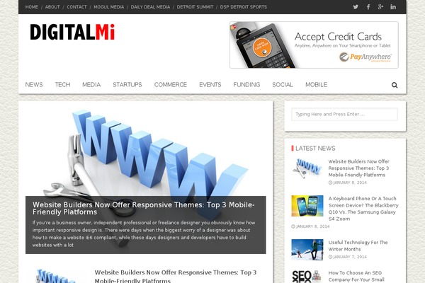 digitalmi.com site used Realnews