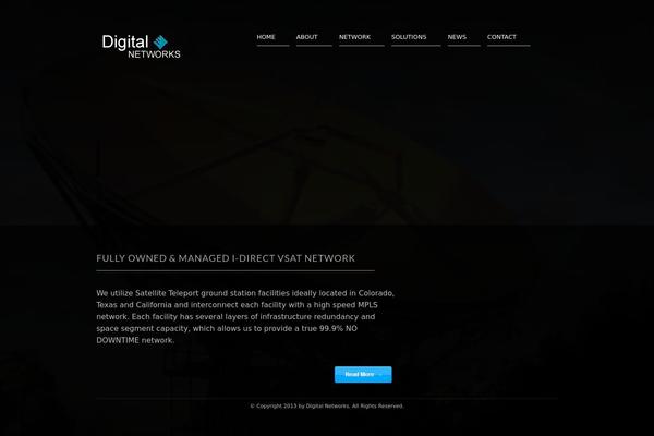 Vega theme site design template sample