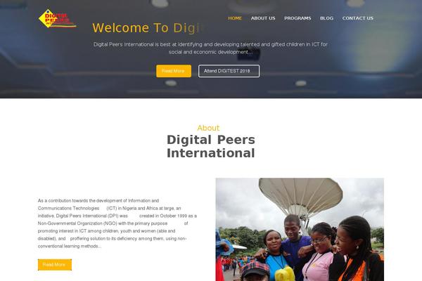 Charity theme site design template sample