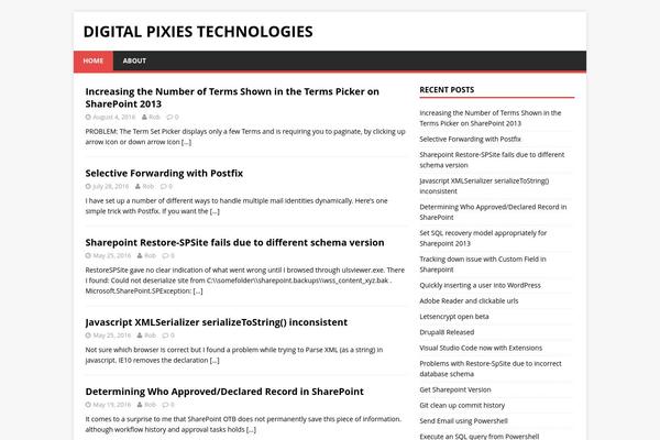 Mh-magazine-lite-child theme site design template sample