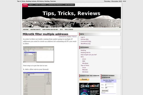 RedLine theme site design template sample