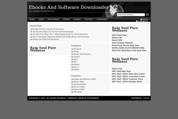 Corporate 2.0 theme site design template sample